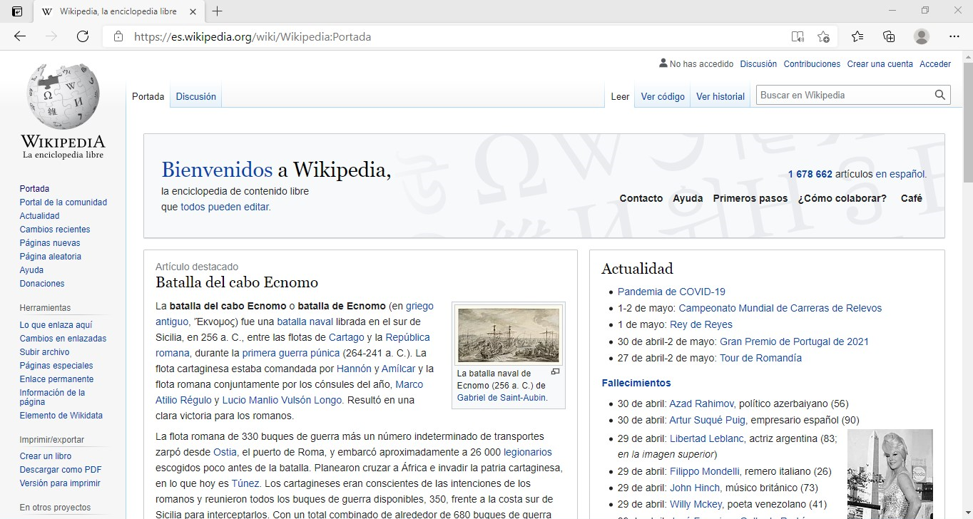 Imagem de referência relacionada a Microsoft Edge, item descrito como navegador web desenvolvido pela Microsoft