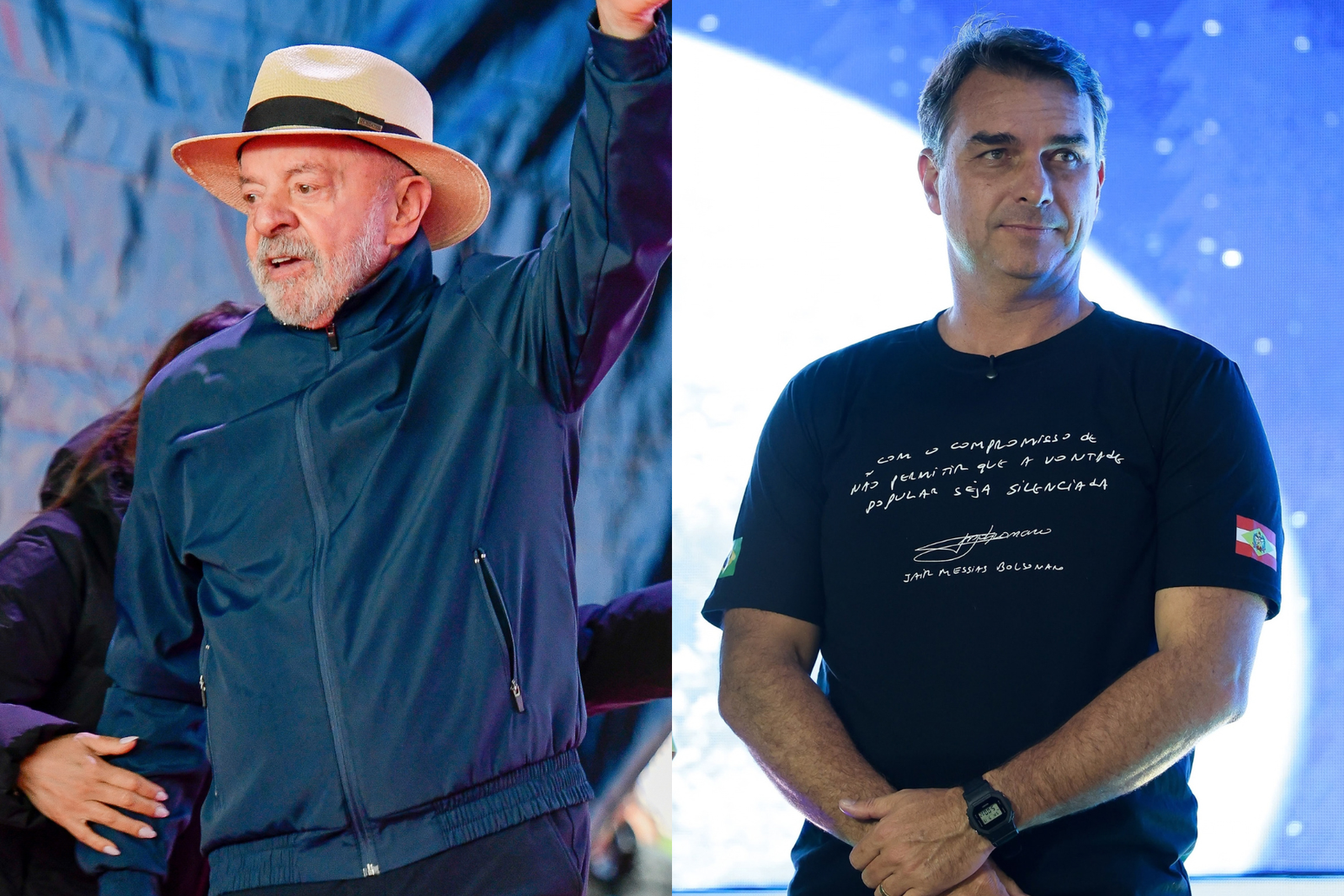 Lula e Flávio Bolsonaro aparecem à frente das pesquisas de intenção de votos