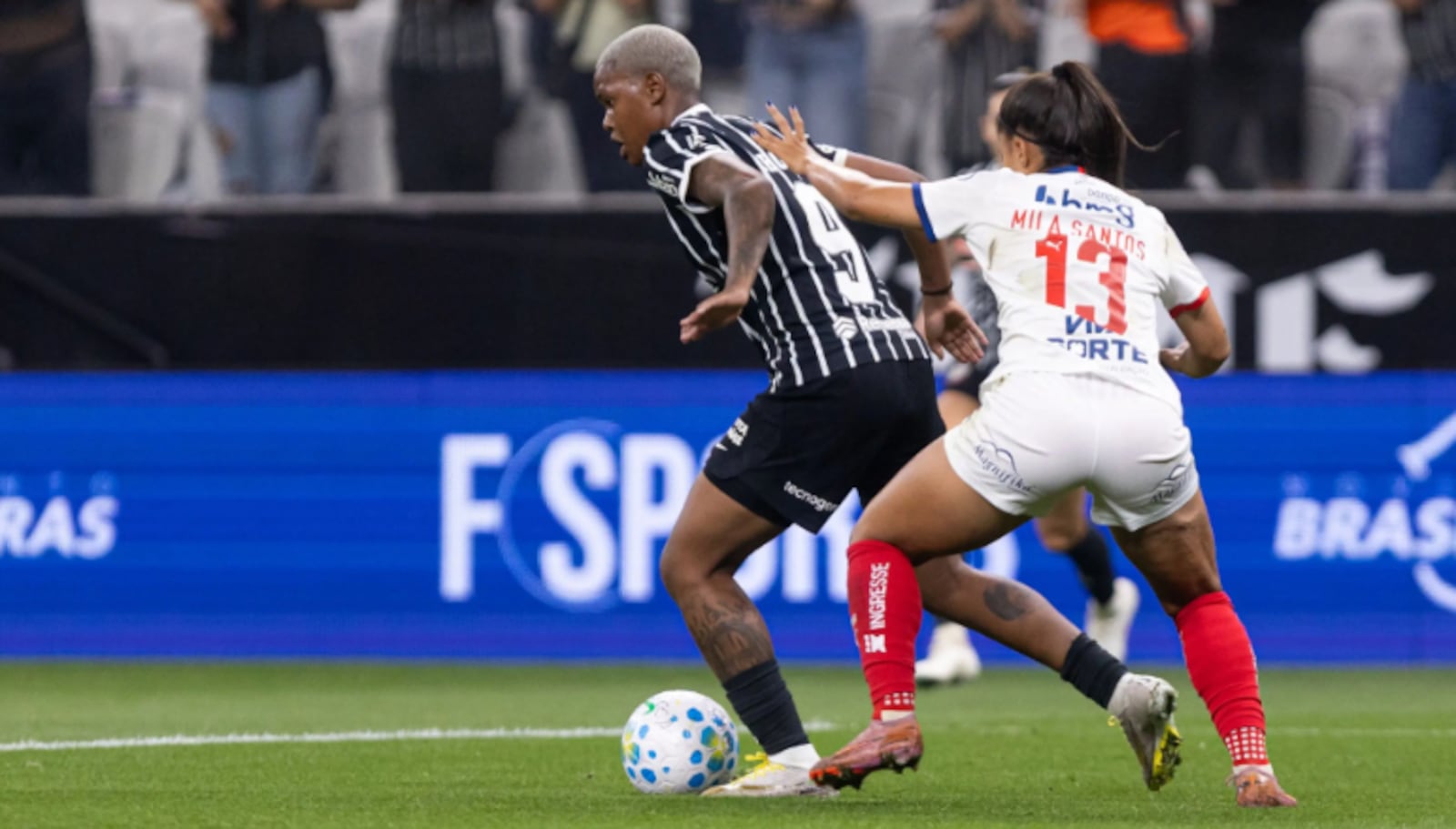 Jhonson marcou os dois gols do Corinthians nos jogos da semifinal do Feminino A1 Rebeca Reis/CBF