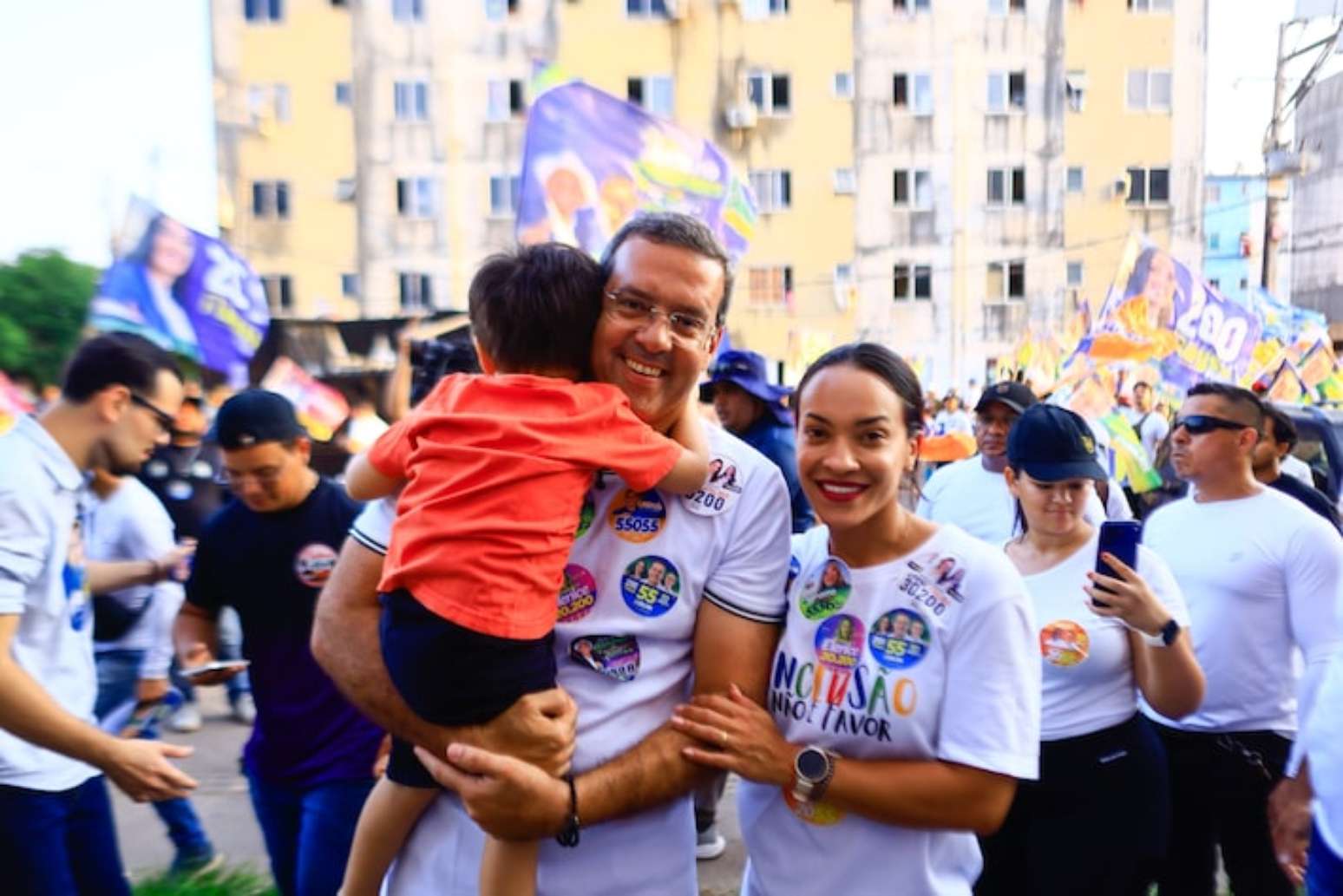 Governador eleito do Amapá, Dr. Furlan (PSD), e a mulher, a senadora eleita Rayssa Furlan (Podemos)