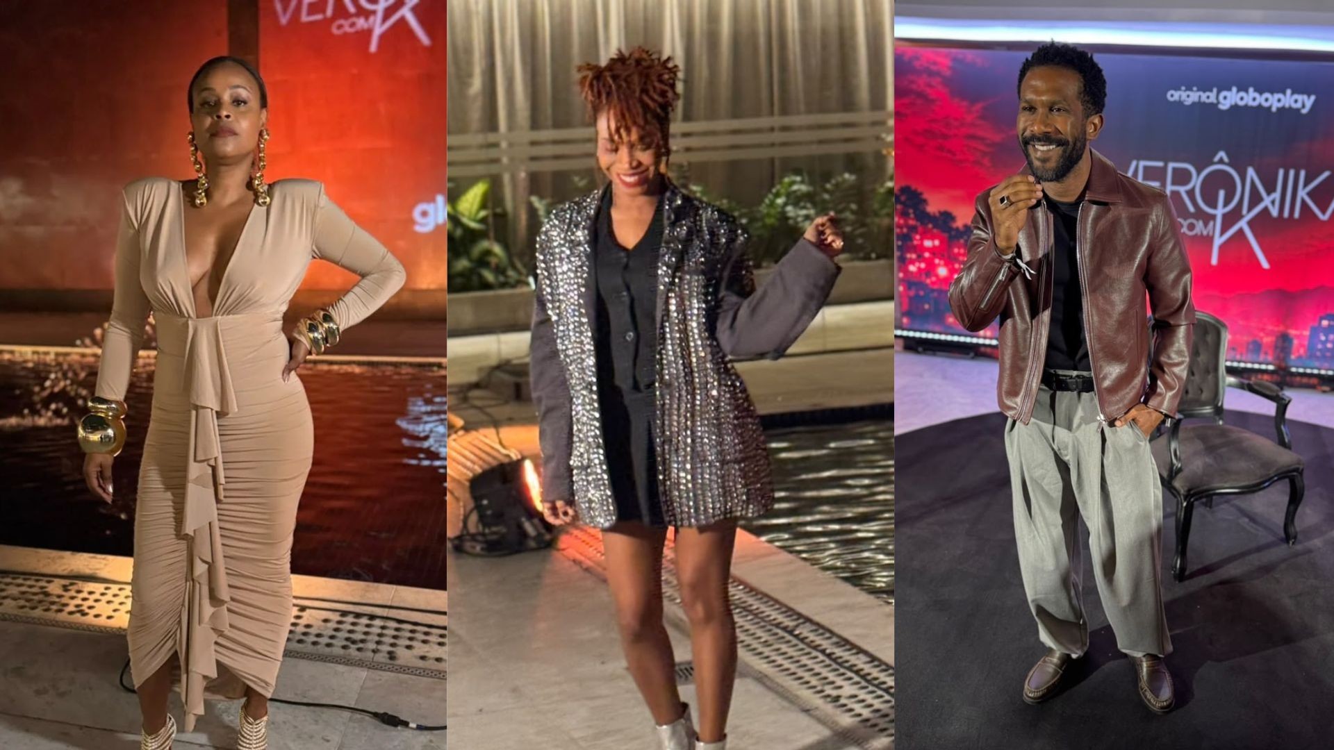 Verônika com K: confira looks do evento de lançamento da série do Globoplay