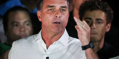 Flávio Bolsonaro afirmou que é impossível aceitar a derrota Foto: Adriano Machado / Reuters