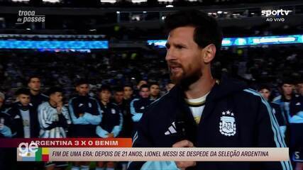 O emocionante discurso de despedida de Lionel Messi da seleção argentina