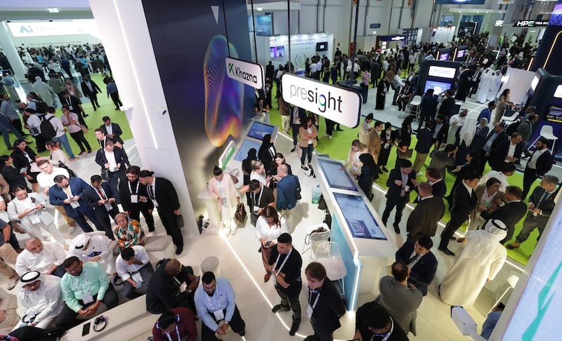 AI Everything is taking place this week in Abu Dhabi. EPA