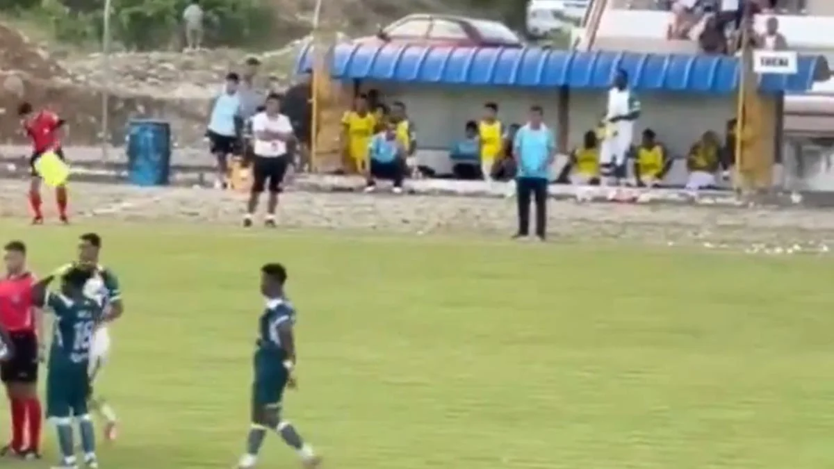 Jogador é demitido de clube equatoriano após acertar bandeirinha com pedra