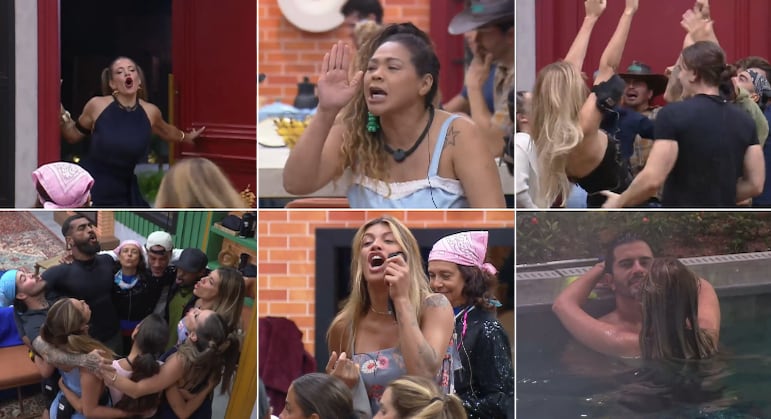Ana Bruna, Darlin Ferrattry, Murilo Dias e Thaíde estão na Baia de A Fazenda 18