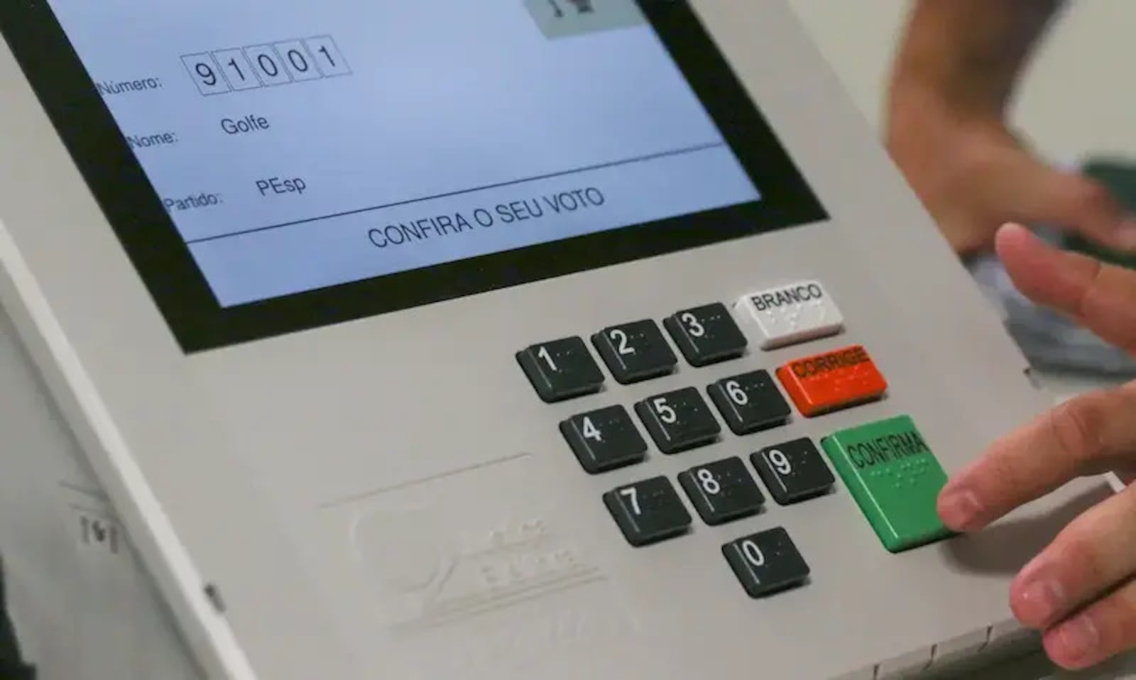 Teste de urna eletrônica para as eleições; primeiro turno ocorre neste domingo Divulgação