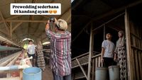 Noiva Javanesa Viral que se Arisca de Escalar Telhado para Foto de Casamento Estético e Único