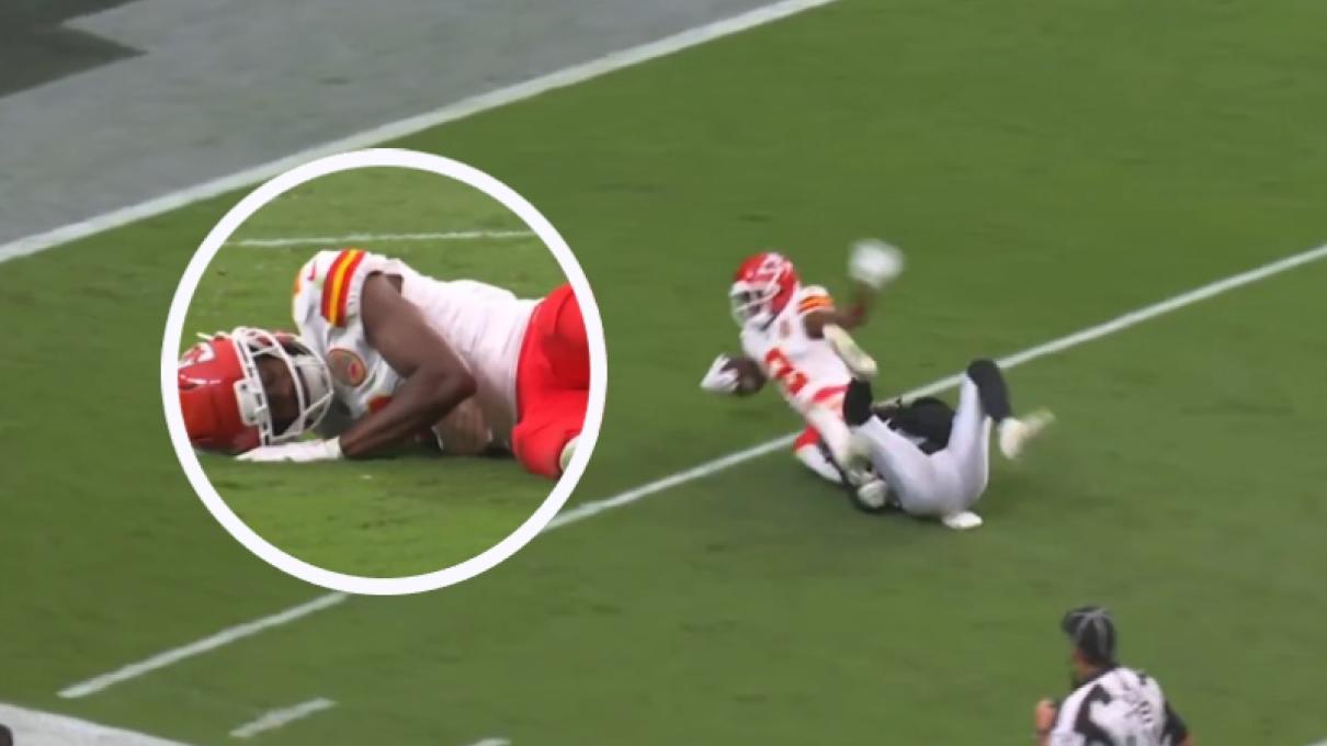 Tyquan Thornton sofre escalofriante lesão na vitória dos Chiefs sobre os Raiders