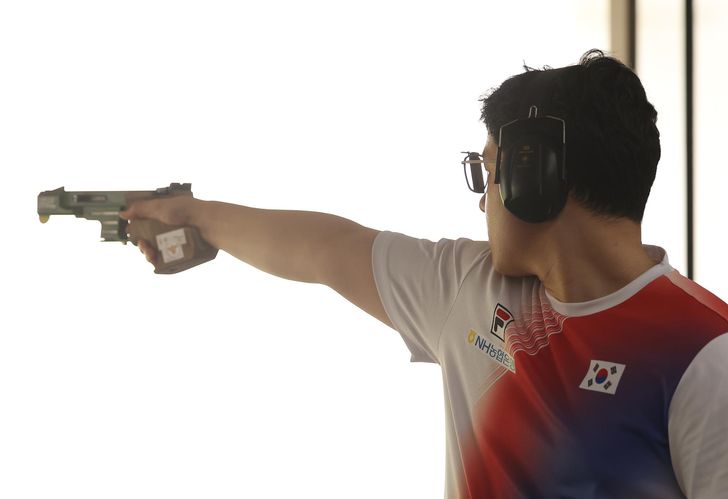 South Korean Yoon Seo-yeong trains at Jincheon, North Chungcheong Province, in preparation for the 2026 Aichi-Nagoya Asian Games, Aug. 10. Yonhap