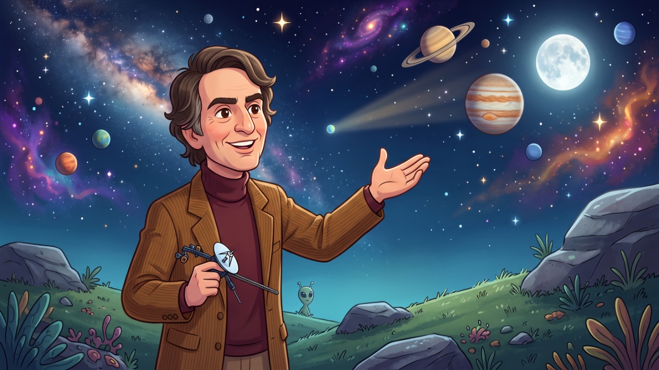 Citação do dia de Carl Sagan: ‘Somos feitos de poeira de estrelas’, a frase que resume o que a ciência descobriu sobre a origem dos átomos do seu corpo e o que ela dizia sobre o nosso lugar no universo