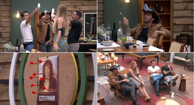 Ana Bruna, Darlin Ferrattry, Murilo Dias e Thaíde estão na Baia de A Fazenda 18