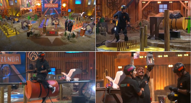 Ana Bruna, Darlin Ferrattry, Murilo Dias e Thaíde estão na Baia de A Fazenda 18