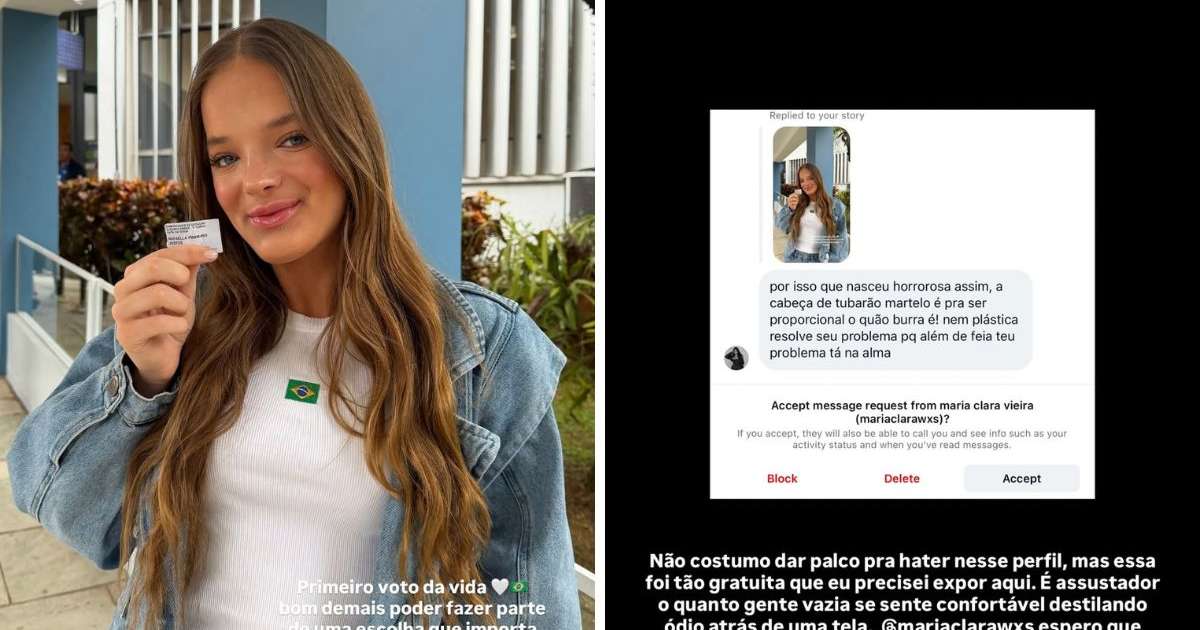 Rafa Justus reage a ataque após posar com comprovante de voto: 'É assustador'