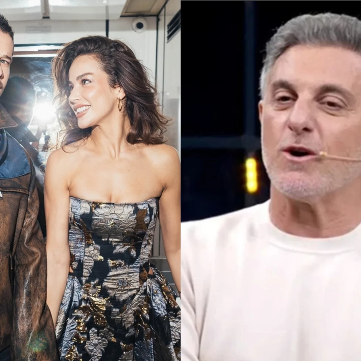 Luciano Huck choca José Loreto e Fernanda Marques com pergunta indiscreta
