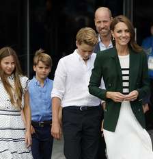 Príncipe William e Kate Middleton levam os filhos para acompanhar evento esportivo na Escócia Foto: Jeff J Mitchell/Getty Images