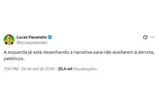 Pavanato diz nas redes sociais que não aceitará derrota e ameaça Zanin